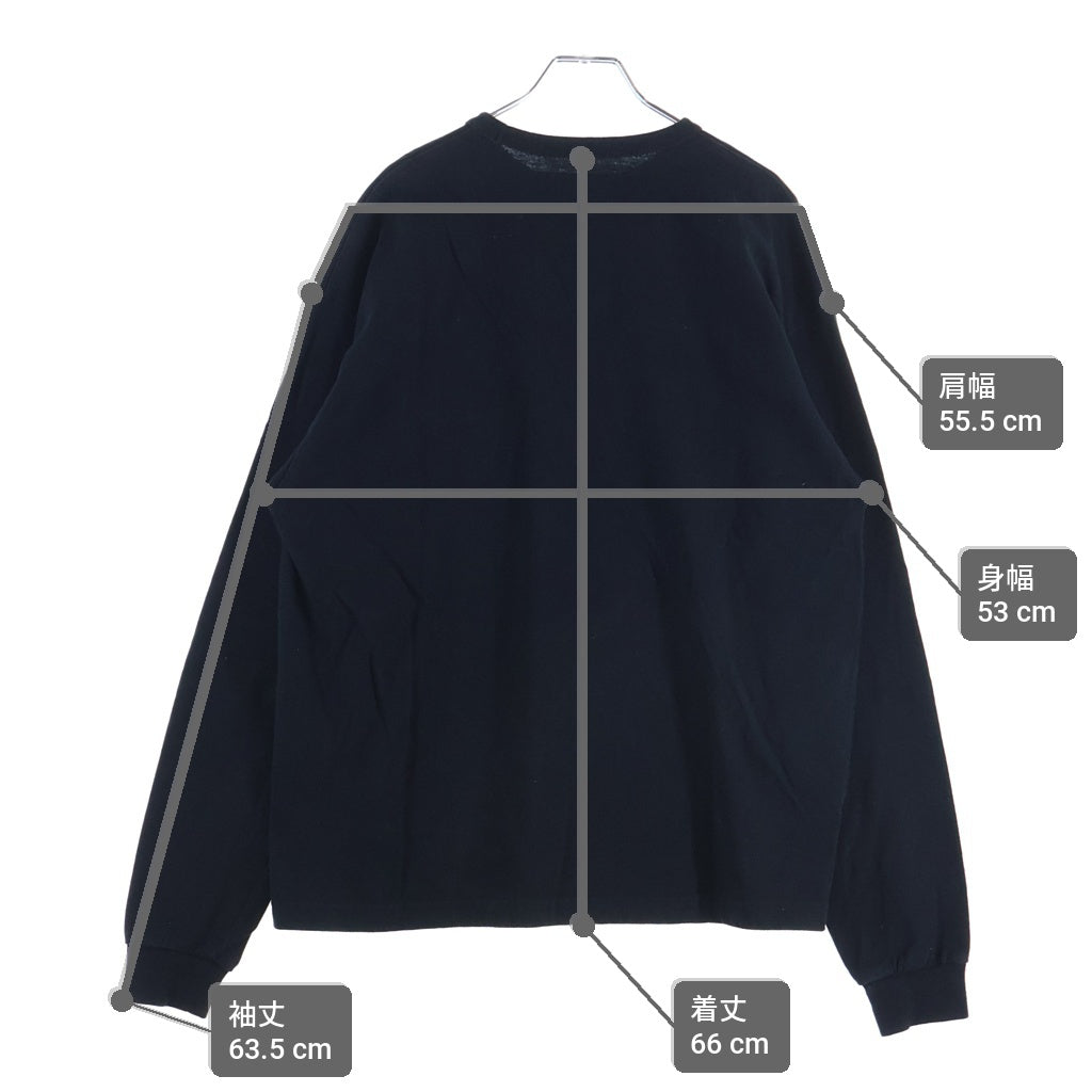 NEIGHBORHOOD(ネイバーフッド) 25SS BW CREWNECK-P LS ポケットTシャツ 長袖クルーネックカットソー ブラック 251UWNH-CSM06