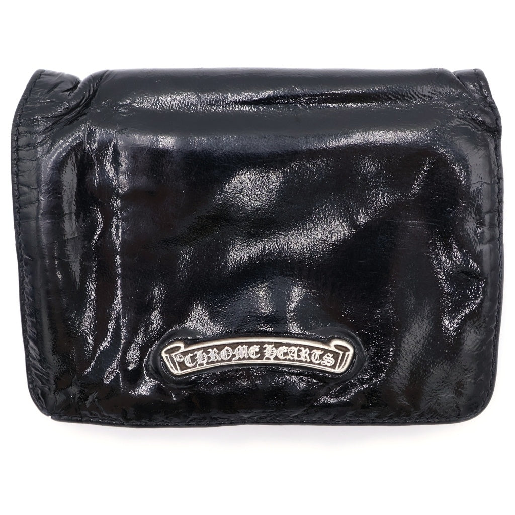 CHROME HEARTS(クロムハーツ) JOEY ジョーイ パテント レザーウォレット 財布 ブラック