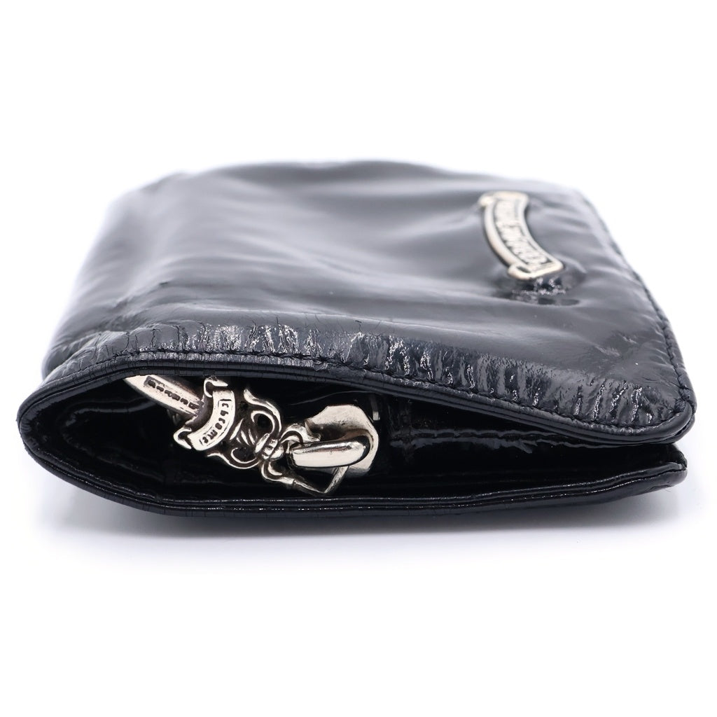 CHROME HEARTS(クロムハーツ) JOEY ジョーイ パテント レザーウォレット 財布 ブラック