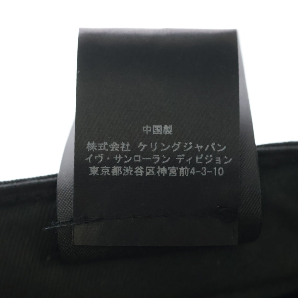 NEW ERA(ニューエラ) ×SAINT LAURENT PARIS 9FORTY サンローラン ロゴ刺繍 6パネル ベースボールキャップ 帽子 ブラック 677333 YCLRU