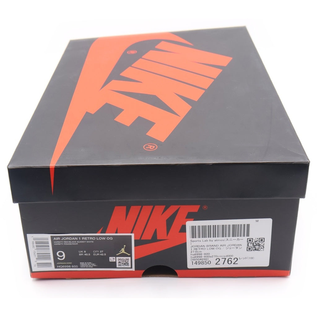 NIKE(ナイキ) AIR JORDAN 1 LOW CHICAGO 2025 エアジョーダン 1 シカゴ ローカットスニーカー レッド/ホワイト US9/27cm HQ6998-600