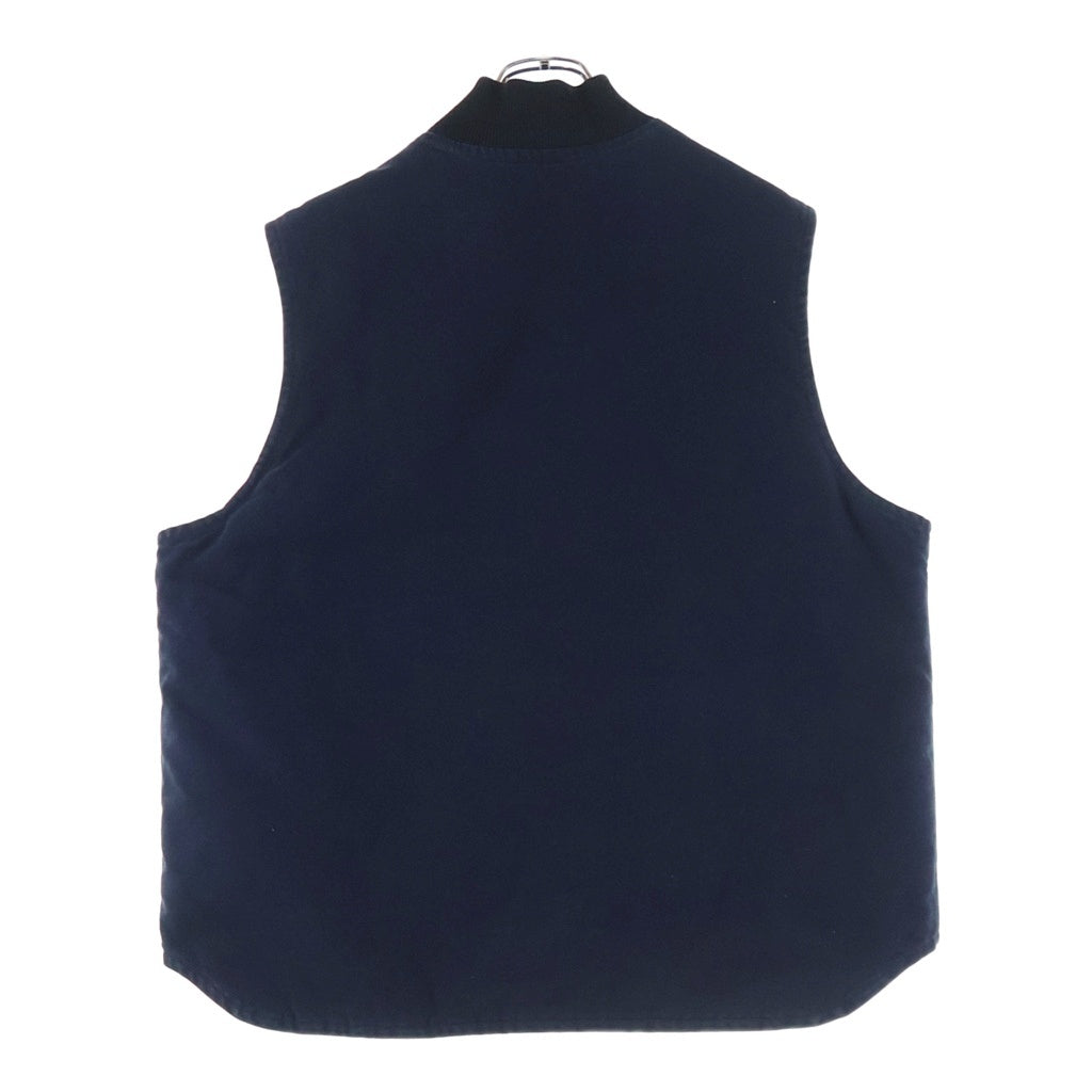 CARHARTT(カーハート) DUCK VEST ダックキャンバス ジップアップベスト ネイビー V02 MDT