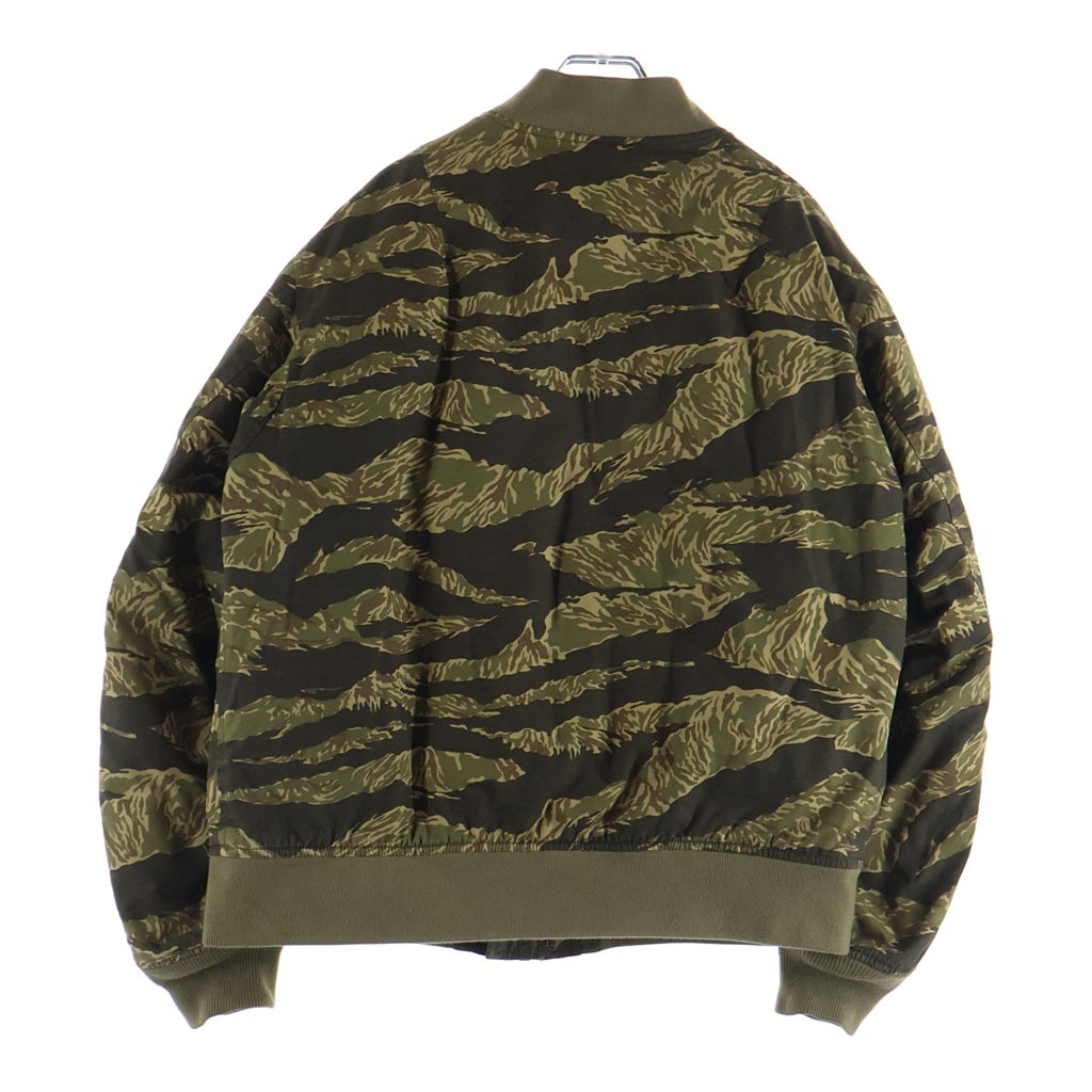 TENDERLOIN(テンダーロイン) 16AW BAMBOO MA-1 バンブー ロゴパッチ カモ柄 フライトジャケット カーキ