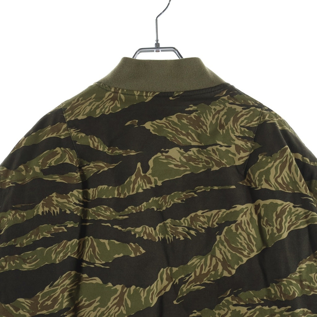 TENDERLOIN(テンダーロイン) 16AW BAMBOO MA-1 バンブー ロゴパッチ カモ柄 フライトジャケット カーキ