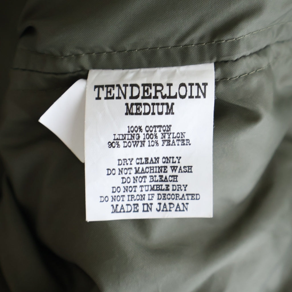 TENDERLOIN(テンダーロイン) 16AW BAMBOO MA-1 バンブー ロゴパッチ カモ柄 フライトジャケット カーキ