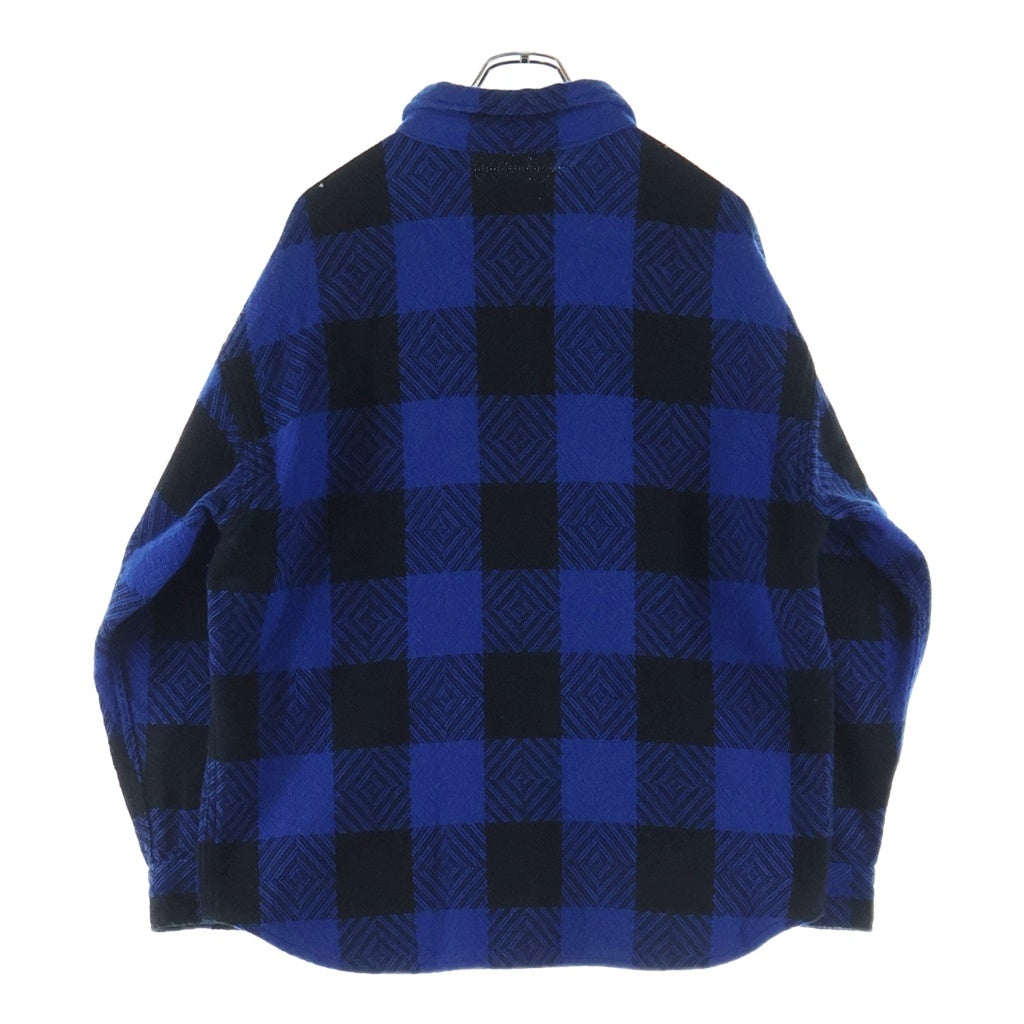 TENDERLOIN(テンダーロイン) BUFFALO SHT JKT バッファロー チェック柄 ウール シャツ ジャケット ブルー