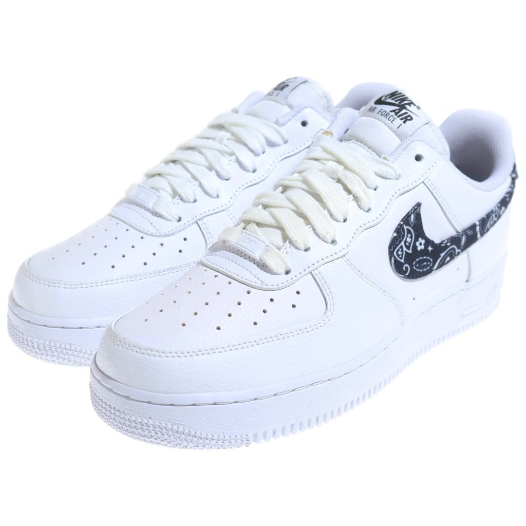 NIKE(ナイキ) WMNS AIR FORCE 1 07 ウィメンズ エアフォース1 07 エッセンシャル ペイズリー ローカットスニーカー ホワイト/ブラック US11/28cm DH4406-101