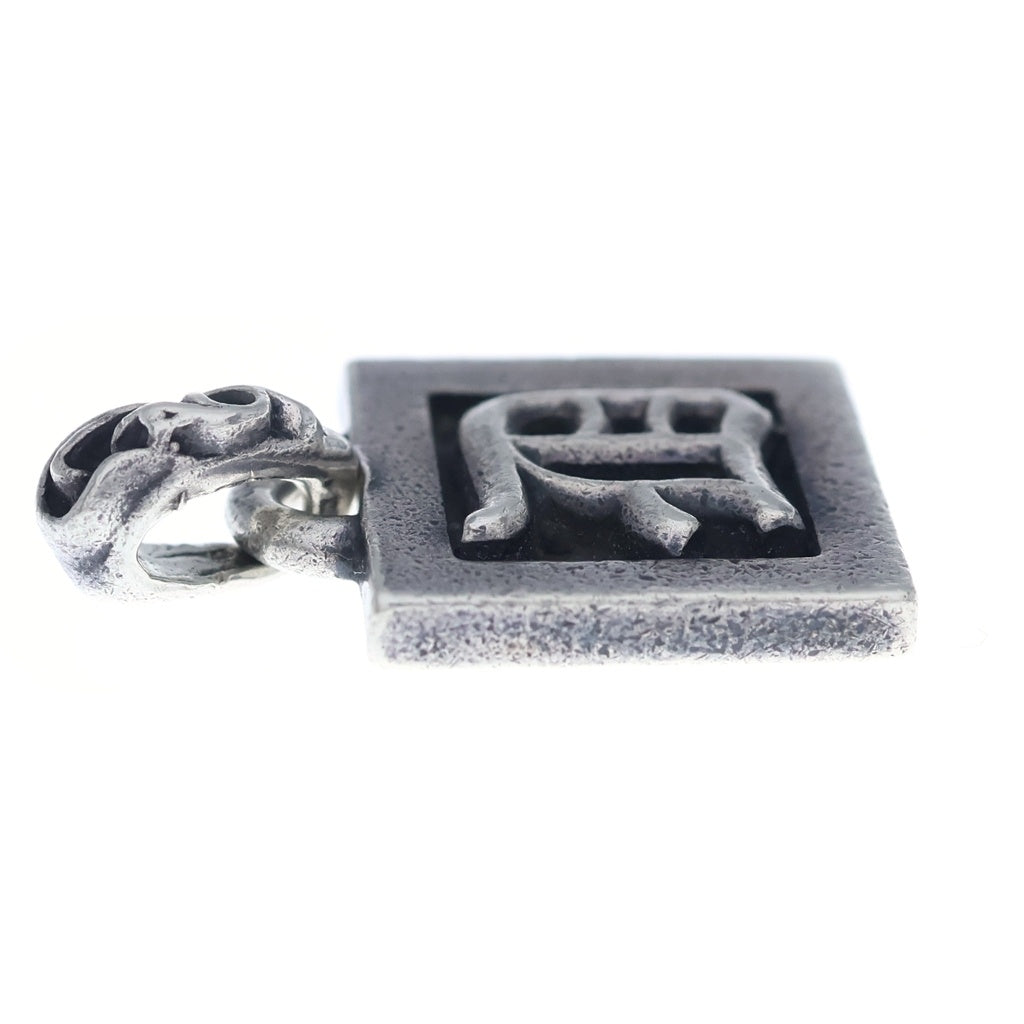 CHROME HEARTS(クロムハーツ) FRAMED LETTER BLOCK フレームドブロック Dアルファベット ネックレストップ シルバー