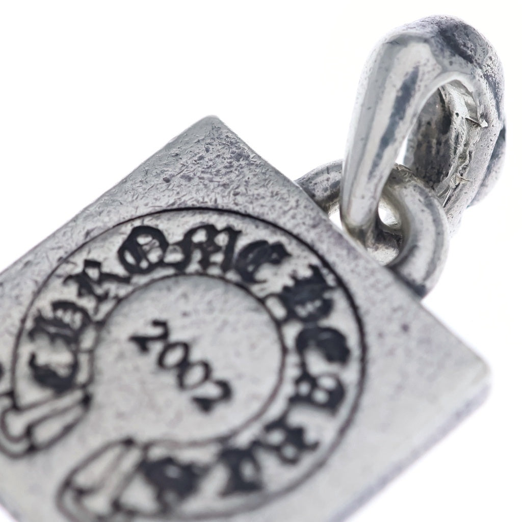 CHROME HEARTS(クロムハーツ) FRAMED LETTER BLOCK フレームドブロック Dアルファベット ネックレストップ シルバー
