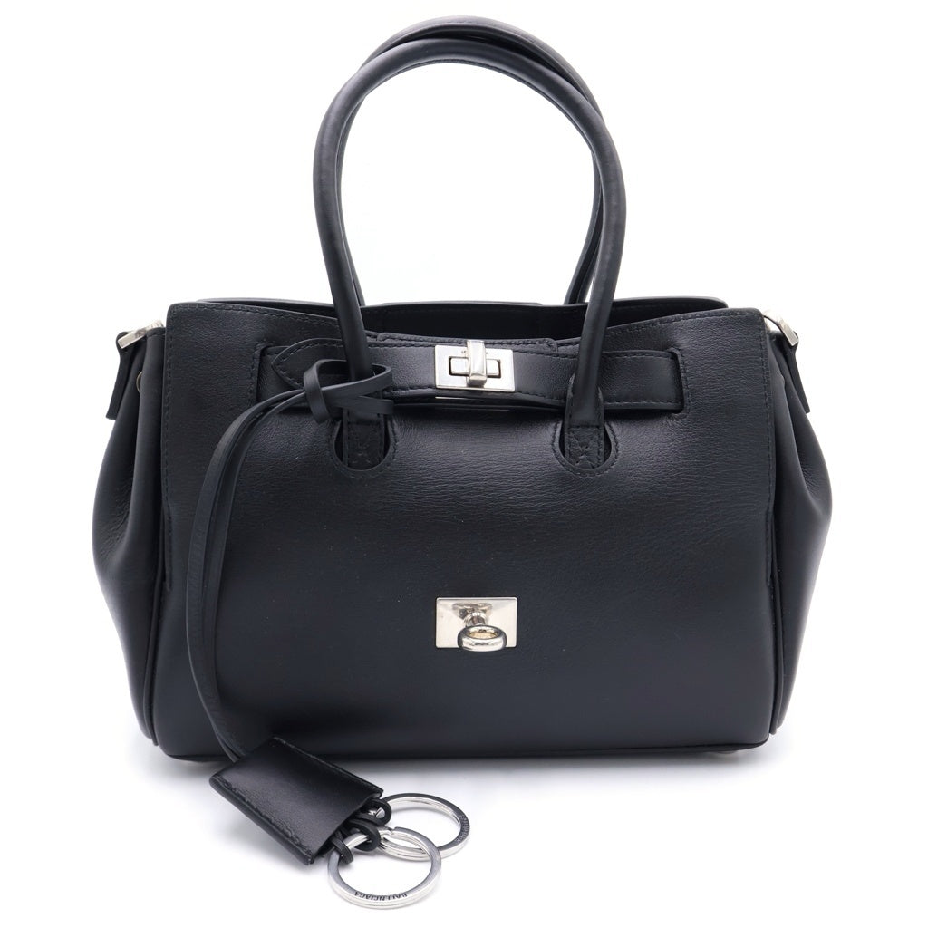 BALENCIAGA(バレンシアガ) BEL AIR キャリーオールバッグ ミニ スムースレザー ブラック 822888 レディース
