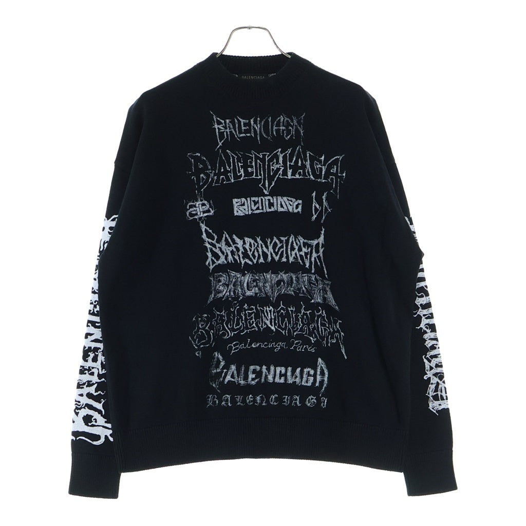 BALENCIAGA(バレンシアガ) DIY MRTAL ロゴプリント コットンニット