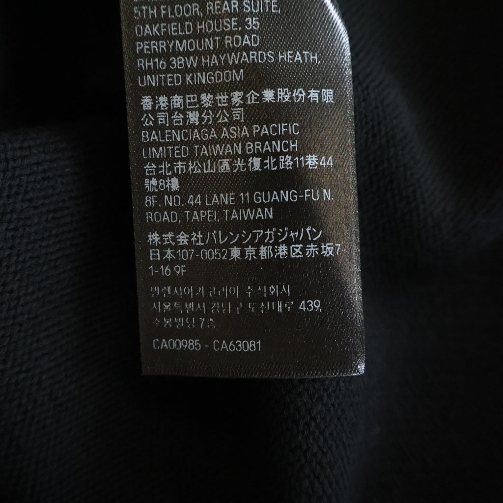 BALENCIAGA(バレンシアガ) DIY MRTAL ロゴプリント コットンニットセーター ブラック 773301