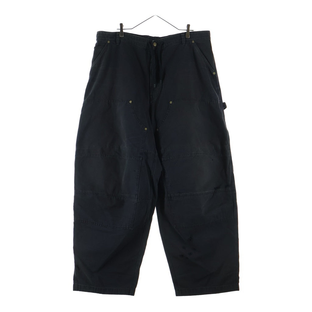 BALENCIAGA(バレンシアガ) ダブルニーペインターバギーパンツ ブラック 791794