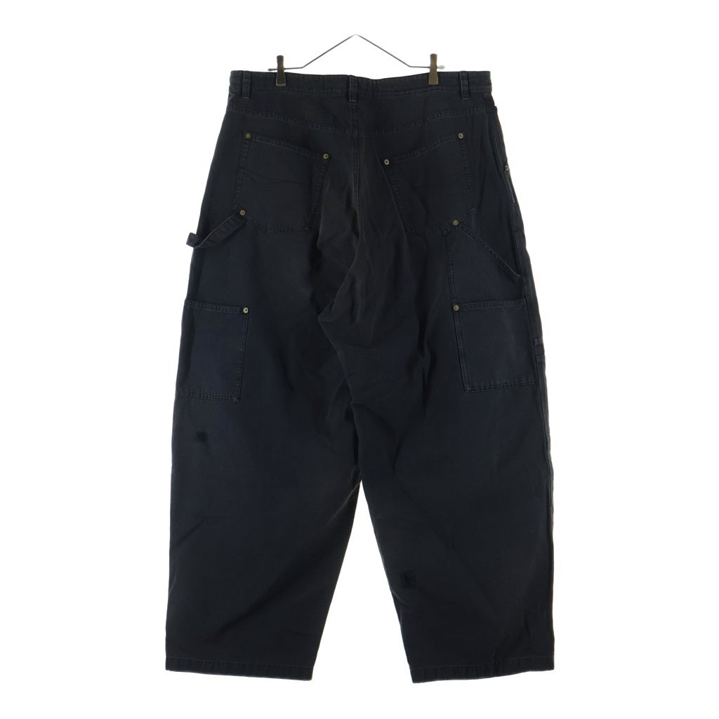 BALENCIAGA(バレンシアガ) ダブルニーペインターバギーパンツ ブラック 791794