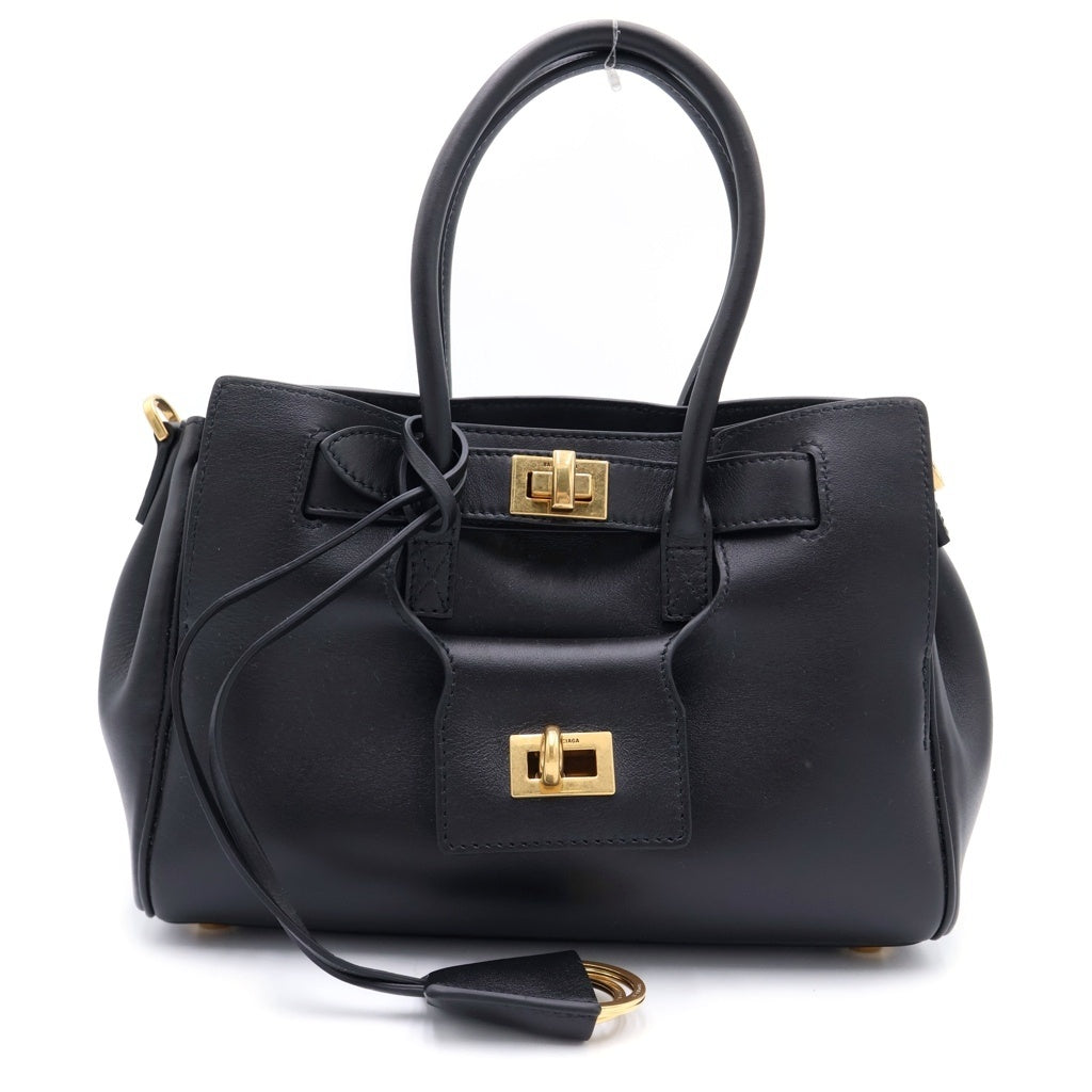 BALENCIAGA(バレンシアガ) BEL AIR キャリーオールバッグ ミニ スムースレザー ブラック 823888 レディース