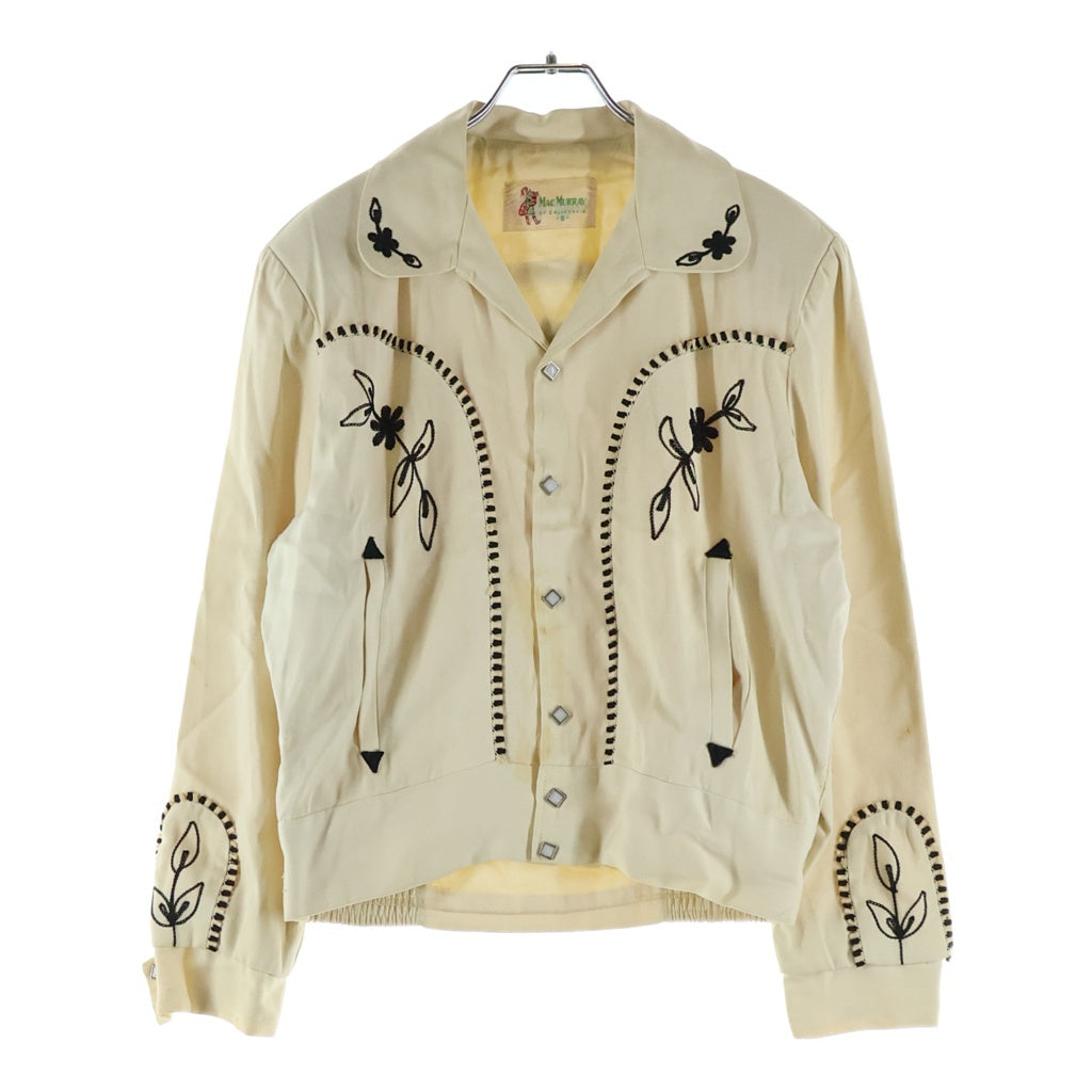 VINTAGE(ヴィンテージ) 50S VINTAGE MAC MURRAY WESTERN JACKET マクマリー レーヨンギャバジン ヴィンテージ ウエスタンジャケット ホワイト