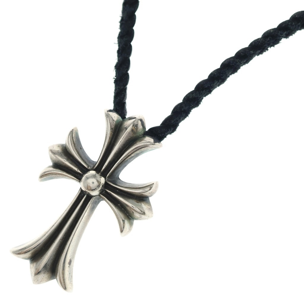 CHROME HEARTS(クロムハーツ) CH CRS SMLスモールCHクロス BC ボロチップブレイド ネックレス シルバー BCA220