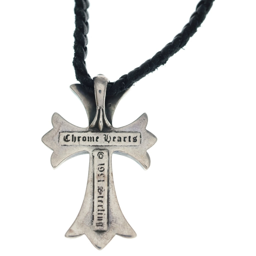 CHROME HEARTS(クロムハーツ) CH CRS SMLスモールCHクロス BC ボロチップブレイド ネックレス シルバー BCA220