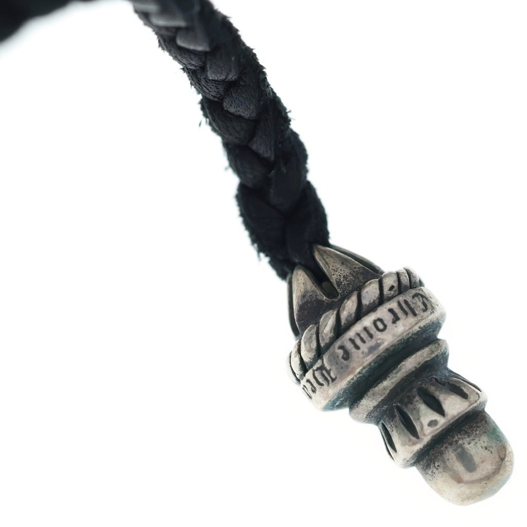 CHROME HEARTS(クロムハーツ) CH CRS SMLスモールCHクロス BC ボロチップブレイド ネックレス シルバー BCA220