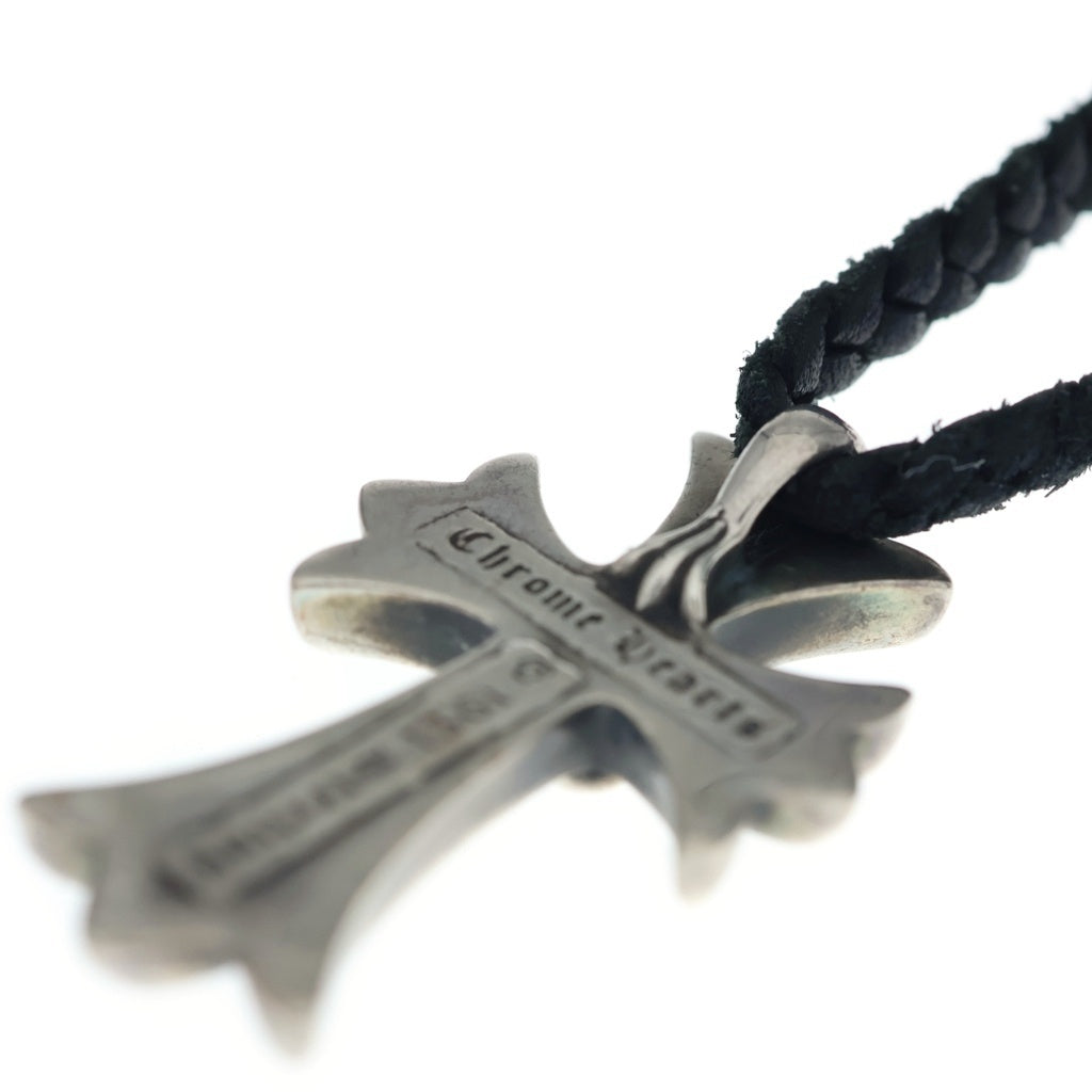 CHROME HEARTS(クロムハーツ) CH CRS SMLスモールCHクロス BC ボロチップブレイド ネックレス シルバー BCA220