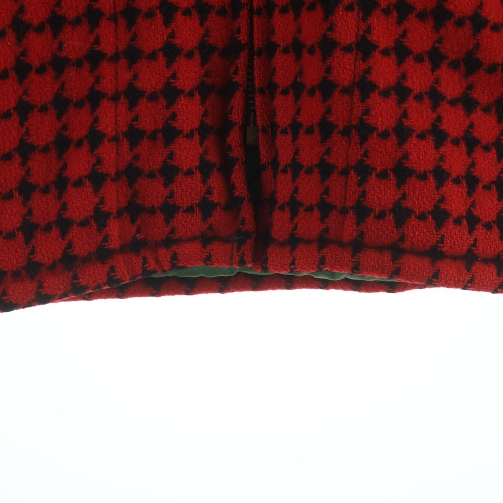 VINTAGE(ヴィンテージ) 50-60S VINTAGE WEATHER WISE ヴィンテージ ウェザーワイズ 棒TALON 千鳥格子 ジップアップウールジャケット レッド
