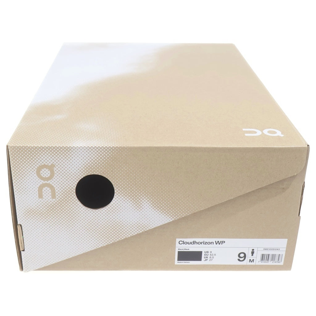 On(オン) CLOUDHORIZON WATERPROOF クラウドホライゾン ウォータープルーフ ローカットスニーカー ブラック US9/27cm 3ME10051043