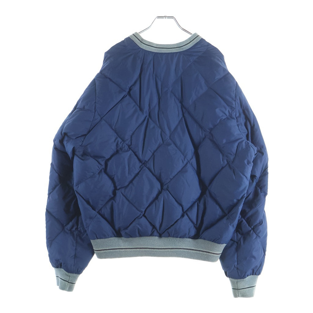 Eddie Bauer(エディバウワー) 70-80S VINTAGE V-NECK PULLOVER GOOSE DOWN ヴィンテージ 黒タグ Vネック プルオーバー グースダウン ブルー