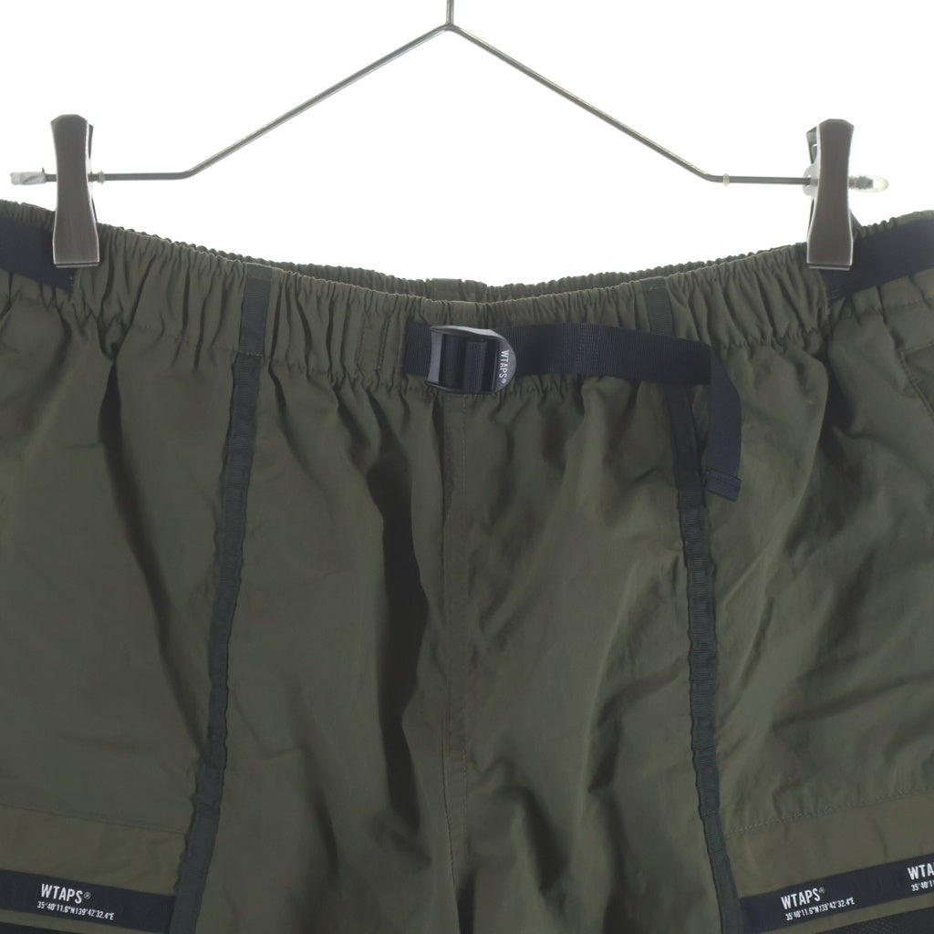 WTAPS(ダブルタップス) 22SS TRACKS SHORTS NYLON TUSSAH ナイロン トラックカーゴショーツ ハーフパンツ カーキ 221BRDT-PTM07