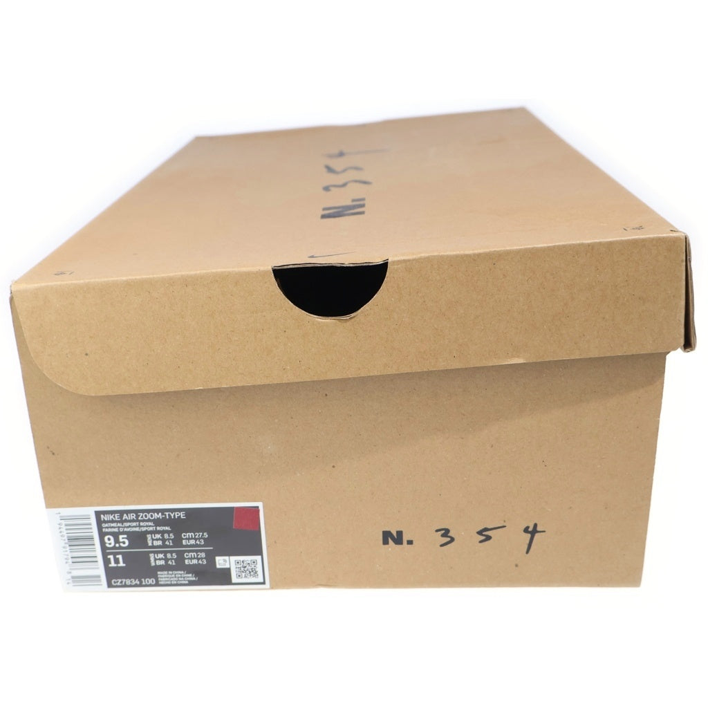 NIKE(ナイキ) AIR ZOOM TYPE SIZE OATMEAL SPORT ROYAL エアズームタイプ オートミールスポーツロイアル ローカットスニーカー ブラウン US9.5/27.5cm CZ7834-100
