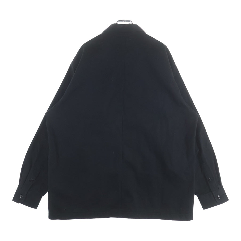 WTAPS(ダブルタップス) 22SS BUDS LS COTTON TWILL バッヅ コットンツイル 長袖シャツジャケット ブラック 221BRDT-SHM02