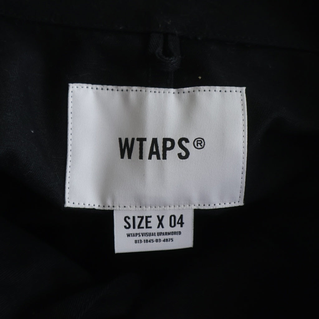 WTAPS(ダブルタップス) 22SS BUDS LS COTTON TWILL バッヅ コットンツイル 長袖シャツジャケット ブラック 221BRDT-SHM02