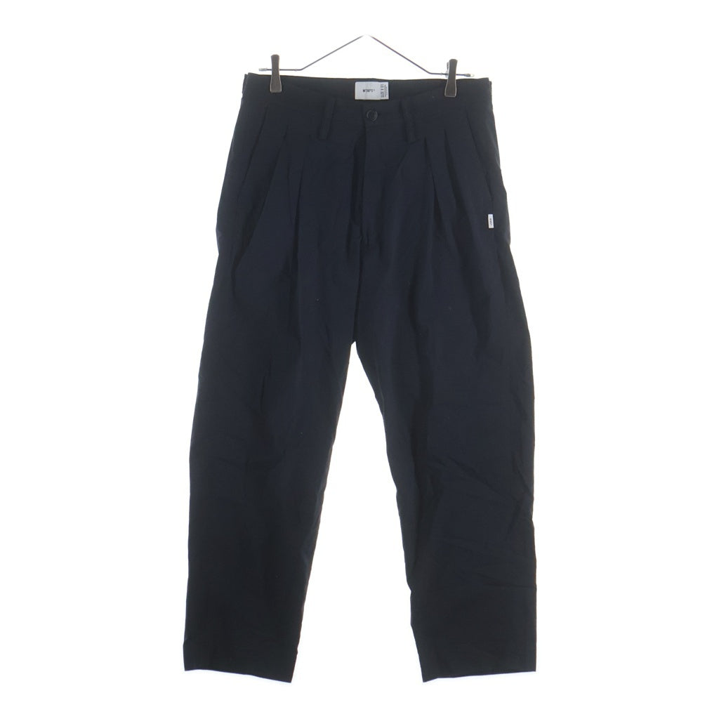 WTAPS TUCK PANTS サイズ01 ブラック WTAPS(ダブルタップス) 21SS TUCK 01/TROUSERS/COPO.RIPSTOP.COOLMAX
