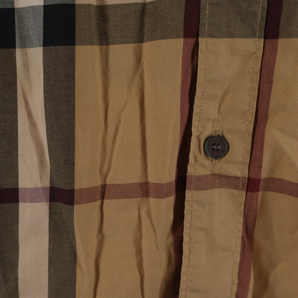 BURBERRY BRIT(バーバリー ブリット) ノバチェック ロングスリーブ コットンシャツ ブラウン 3873780