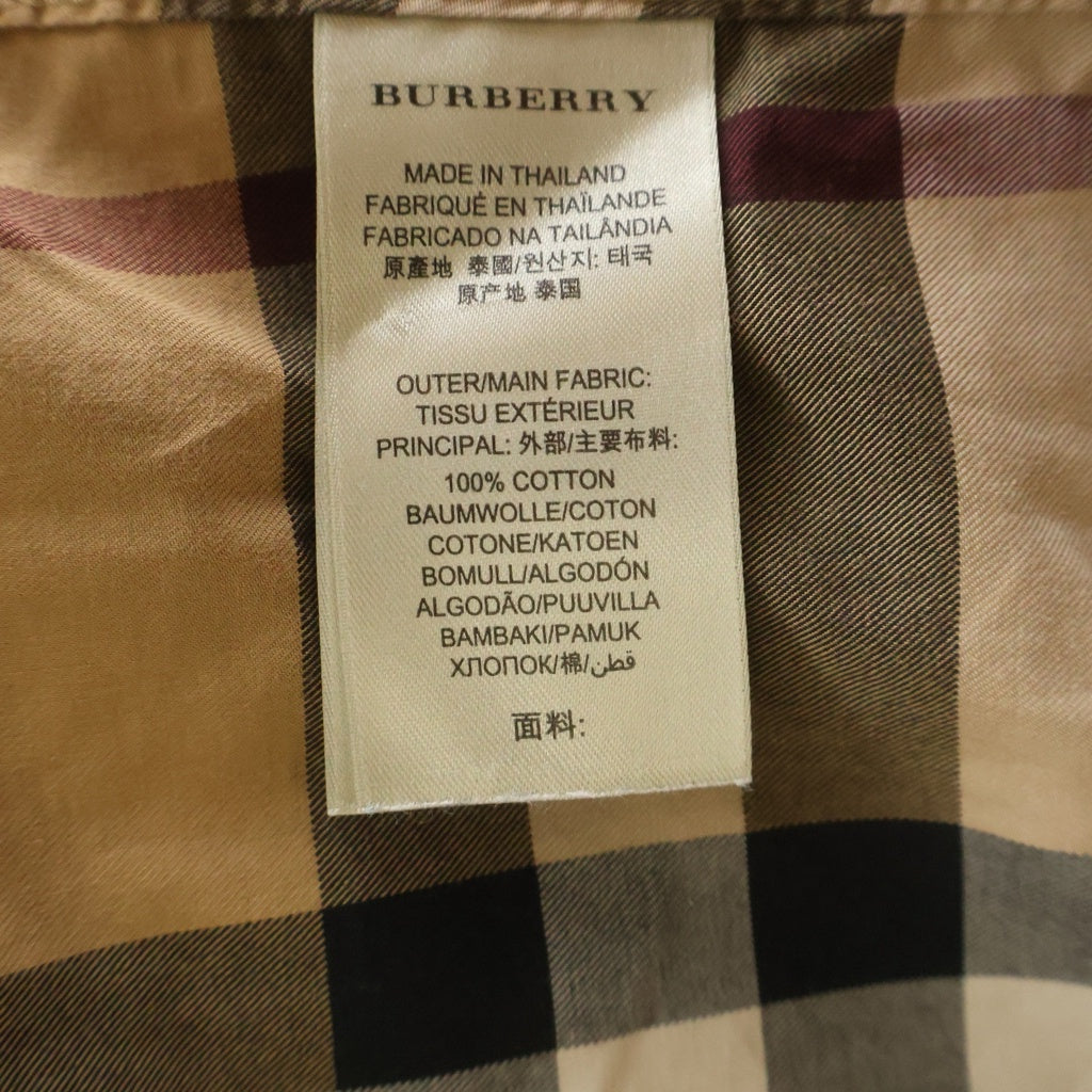 BURBERRY BRIT(バーバリー ブリット) ノバチェック ロングスリーブ コットンシャツ ブラウン 3873780