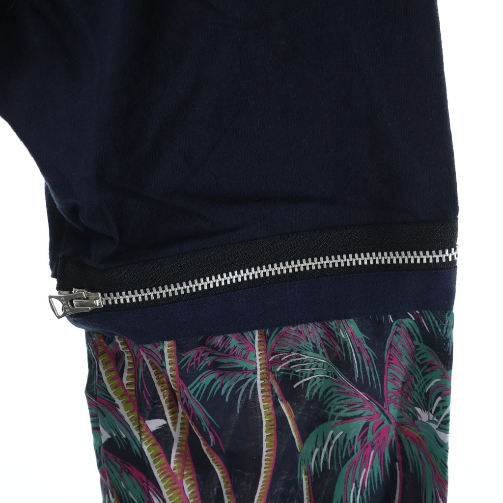 Sacai(サカイ) 20AW ×SUN SURF Archive Print Mix Long T-Shirt サンサーフ アーカイブプリントミックス クルーネック長袖Tシャツ カットソー ブラック 20-02199M