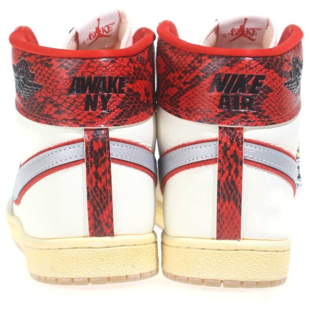 NIKE(ナイキ) ×AWAKE NY JORDAN AIR SHIP SP UNIVERSITY RED アウェイクニューヨーク ジョーダンエアシップ ハイカットスニーカー ホワイト US10/28cm FN8675-100