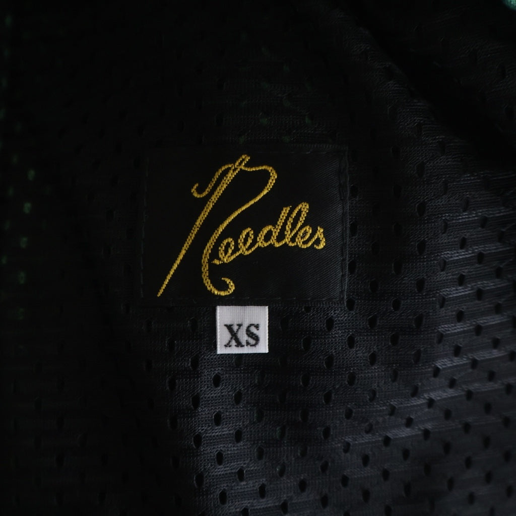 Needles(ニードルス) TRACK PANTS ロゴエンブロイダリー サイドライン トラックパンツ グリーン MR286