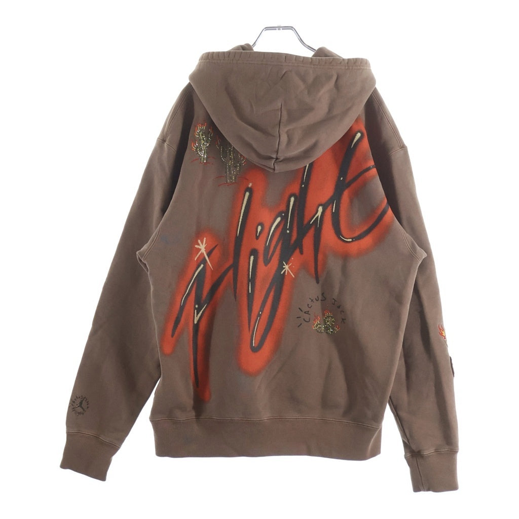 NIKE(ナイキ) JORDAN BRAND M J TS HOODIE ARCHAEO ジョーダンブランド ロゴ ラメストーン プルオーバーフーディー パーカー ブラウン DO4093-256