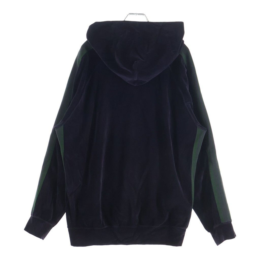 Needles(ニードルス) 21AW Track Hoody-C/Pe Velour ベロア トラック プルオーバーフーディー パーカー パープル J0228