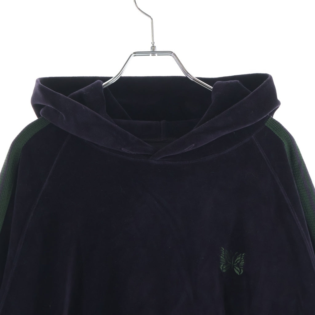Needles(ニードルス) 21AW Track Hoody-C/Pe Velour ベロア トラック プルオーバーフーディー パーカー パープル J0228