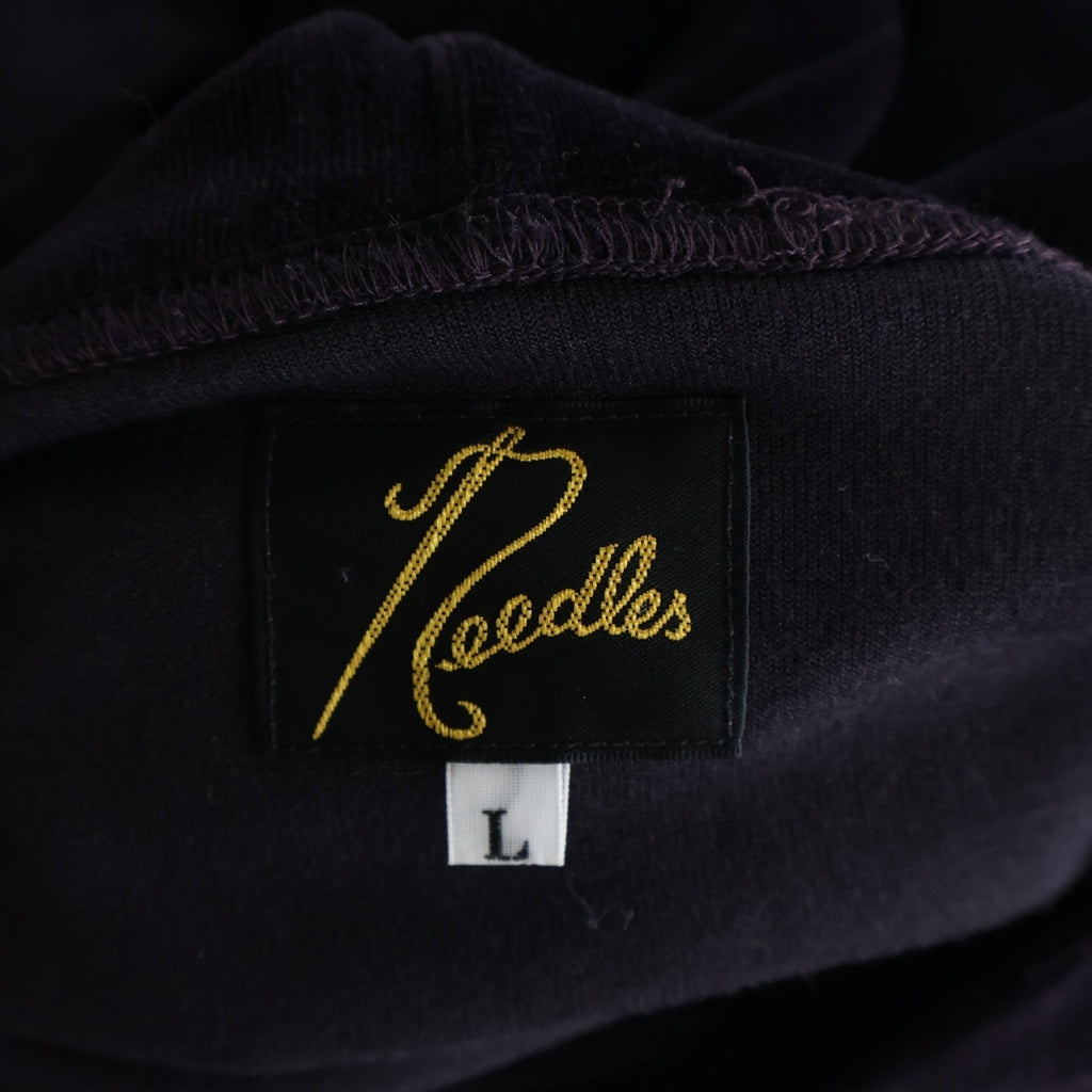 Needles(ニードルス) 21AW Track Hoody-C/Pe Velour ベロア トラック プルオーバーフーディー パーカー パープル J0228