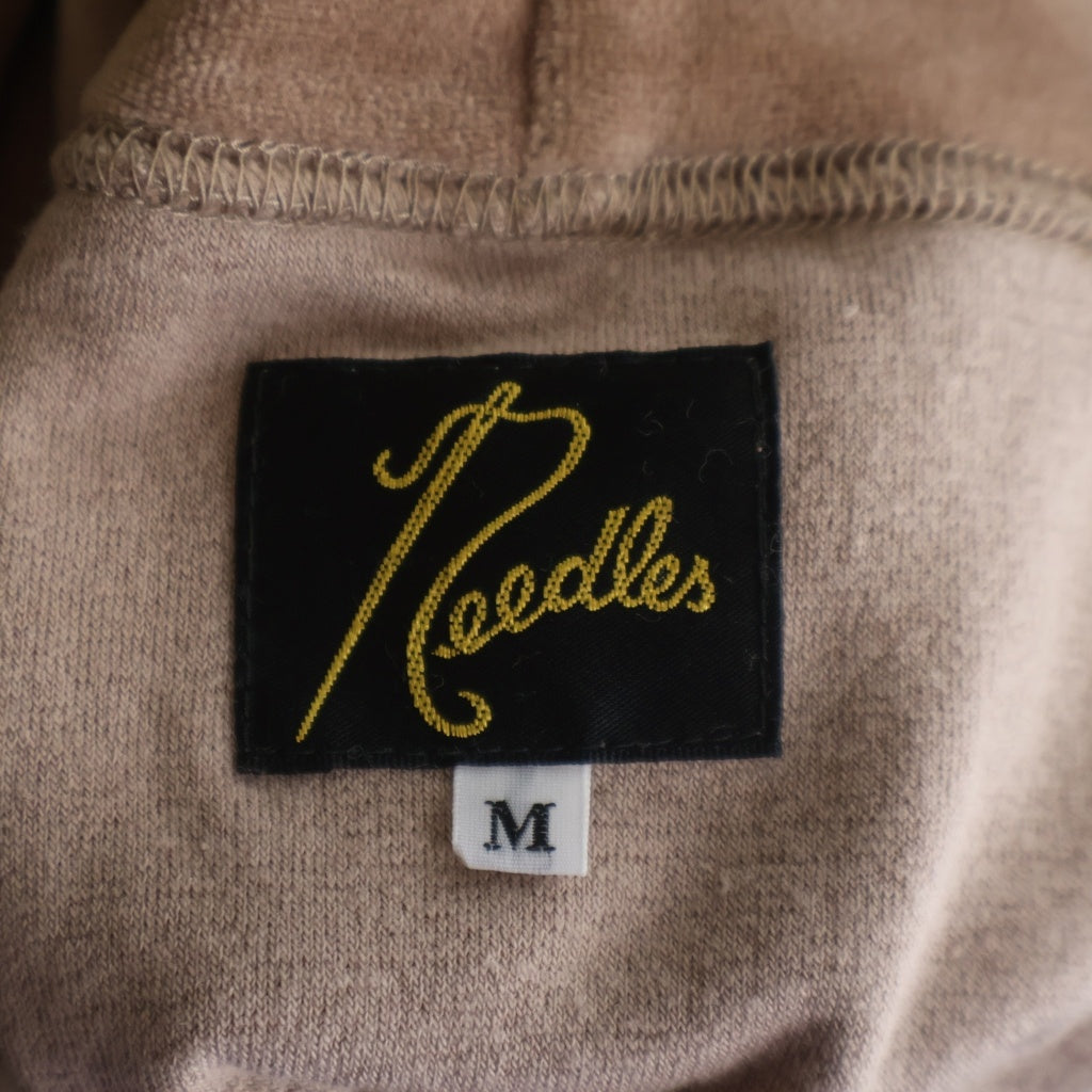 Needles(ニードルス) 23SS Track Hoody C/Pe Velour ベロア トラック プルオーバーフーディー パーカー ピンク MR292