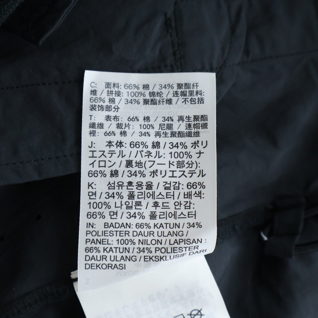 NIKE(ナイキ) 20AW ×sacai NRG PULLOVER HOODIE ナイロン切替 プルオーバーフーディー パーカー ブラック CZ4695-100