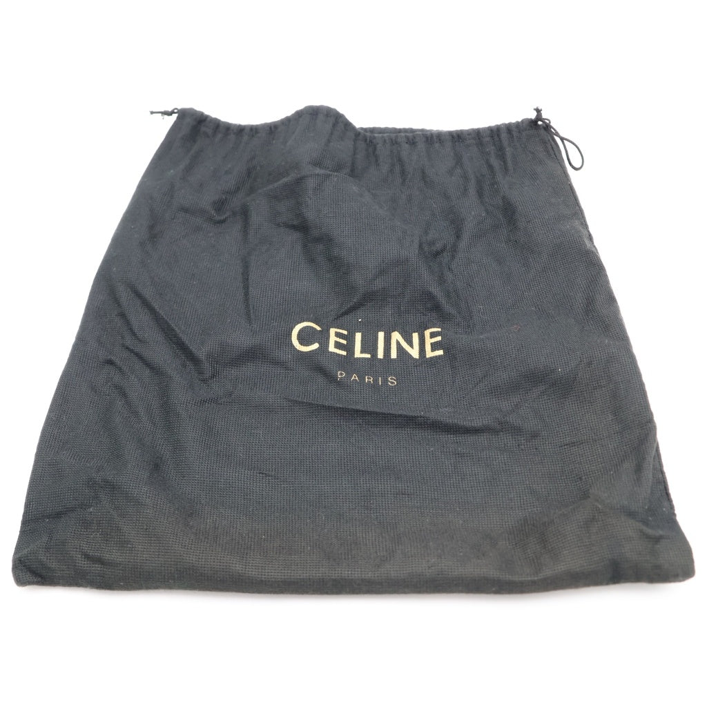 CELINE(セリーヌ) ガンチーニ ゴールド金具 レザー トップハンドルハンドバッグ イエロー レディース