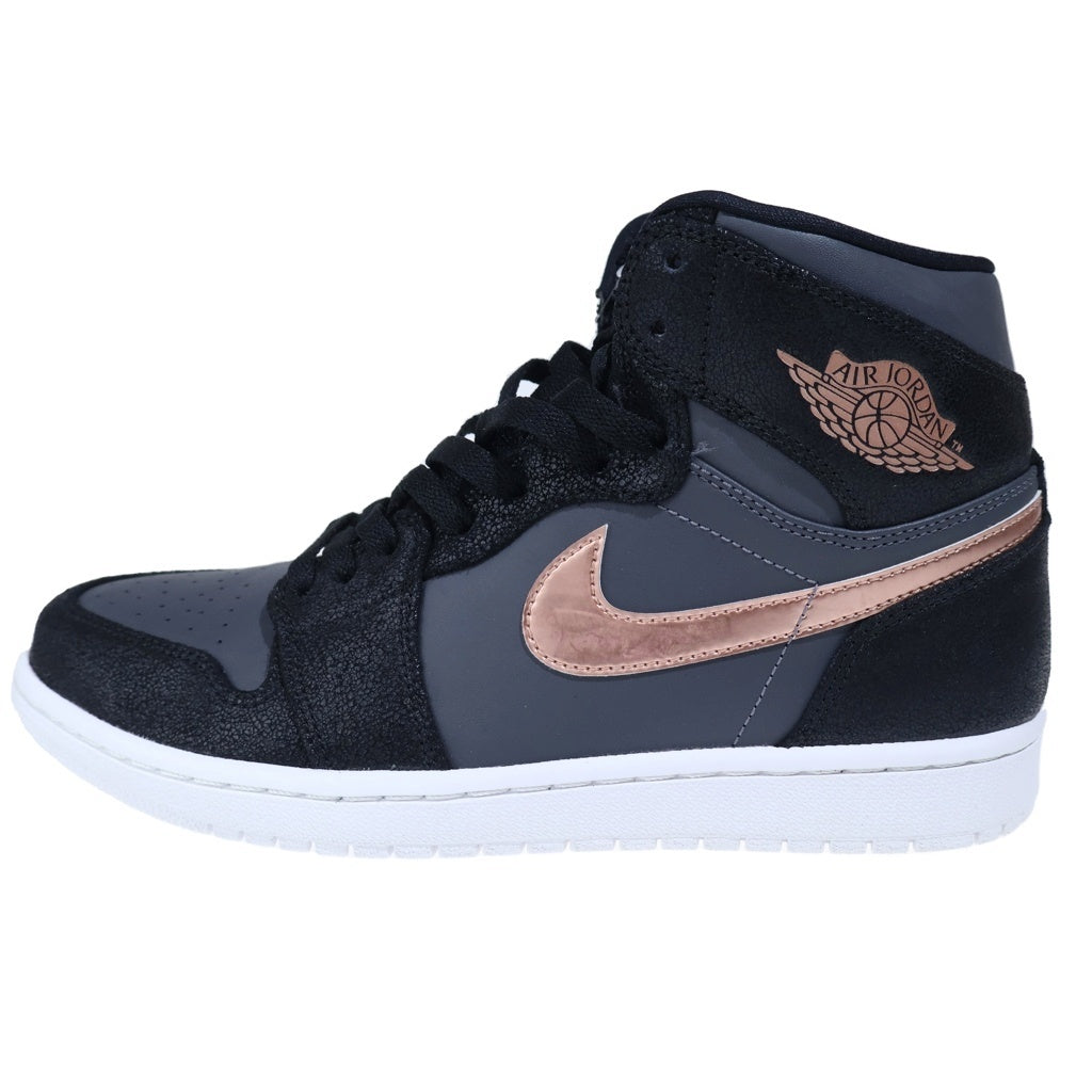 NIKE(ナイキ) 【観賞用2016年製】AIR JORDAN 1 RETRO HIGH BRONZE MEDAL エアジョーダン レトロ ブロンズメダル ハイカットスニーカー ブラック/ブロンズ US9/27cm 332550-016