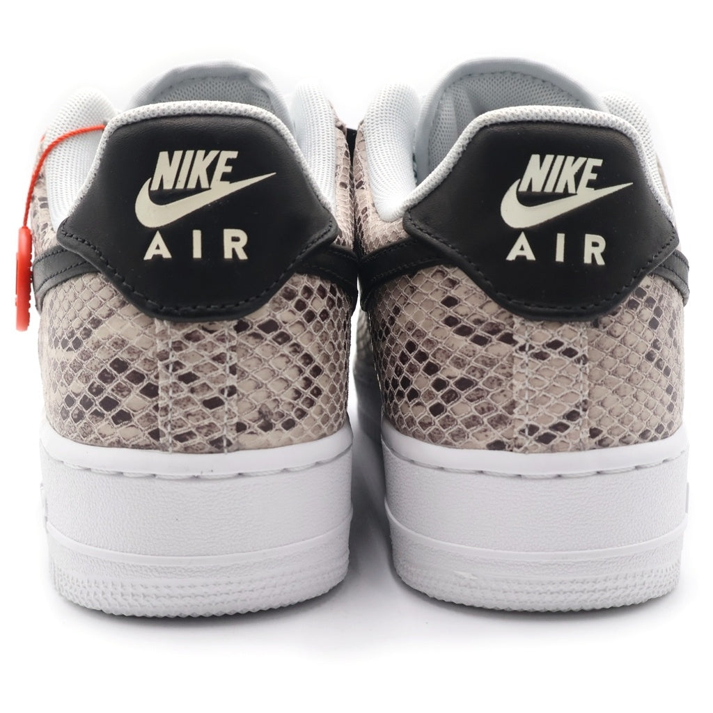 NIKE(ナイキ) AIR FORCE 1 LOW '07 SNAKESKIN エアフォース パイソン柄 ローカットスニーカー グレー US9/27cm BQ4424-100