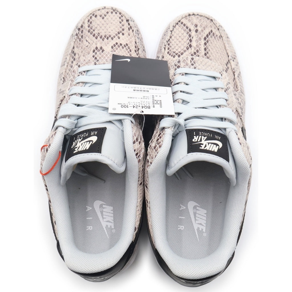 NIKE(ナイキ) AIR FORCE 1 LOW '07 SNAKESKIN エアフォース パイソン柄 ローカットスニーカー グレー US9/27cm BQ4424-100