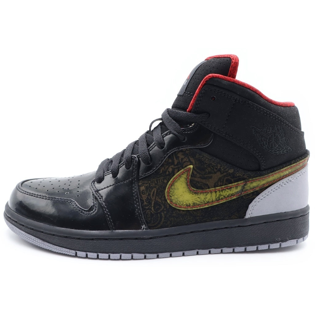 NIKE(ナイキ) 【観賞用2010年製】AJ RETRO 1 PHAT 20 STEALTH WHITE エアジョーダン レトロ ファット ステルスホワイト ミッドカットスニーカー ブラック/レッド 395664-002