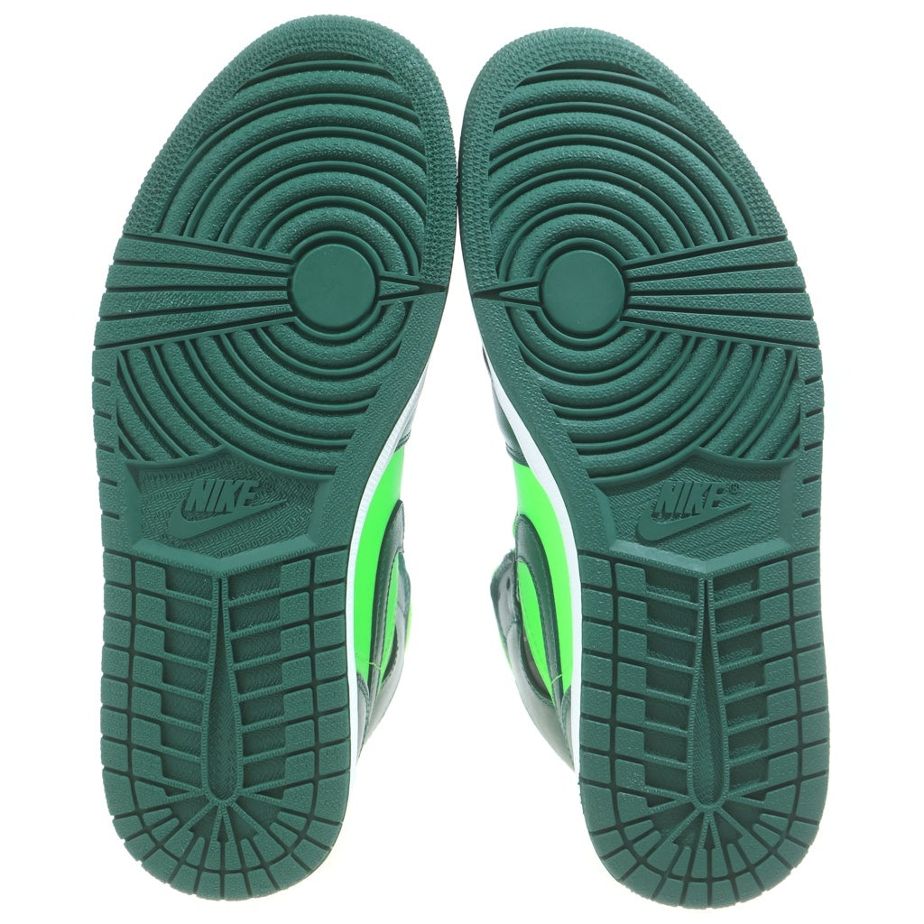 NIKE(ナイキ) 【観賞用2012年製】AIR JORDAN 1 MID GORGE GREEN エアジョーダン 1 ゴージグリーン ミッドカットスニーカー グリーン US9/27cm 554724-330