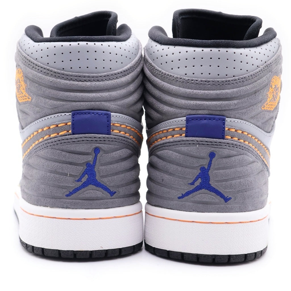 NIKE(ナイキ) 【観賞用2012年製】AIR JORDAN 1 RETRO 93 エアジョーダン1 レトロ 93 ハイカットスニーカー グレー/オレンジ US9/27cm 580514-045